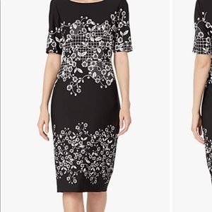 Adrianna Papell Blooming Trellis Sheath Dress 20W